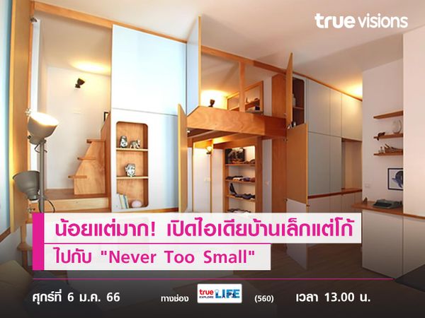 น้อยแต่มาก! เปิดไอเดียบ้านเล็กแต่โก้  ไปกับ "Never Too Small"