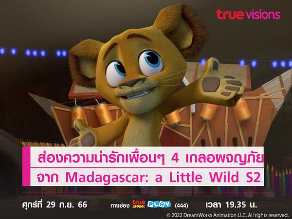 ส่องความน่ารักของเพื่อนๆ 4 เกลอผจญภัยจาก Madagascar: a Little Wild S2