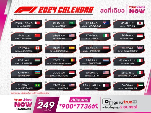 เปิดโปรแกรม F1 เริ่มต้นที่ บาห์เรน