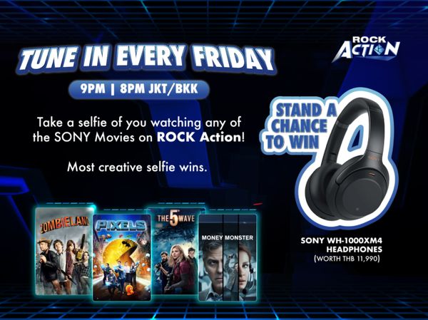 ลุ้นรับหูฟัง SONY ของแท้ฟรี! เพียงร่วมสนุกกับช่อง ROCK Action