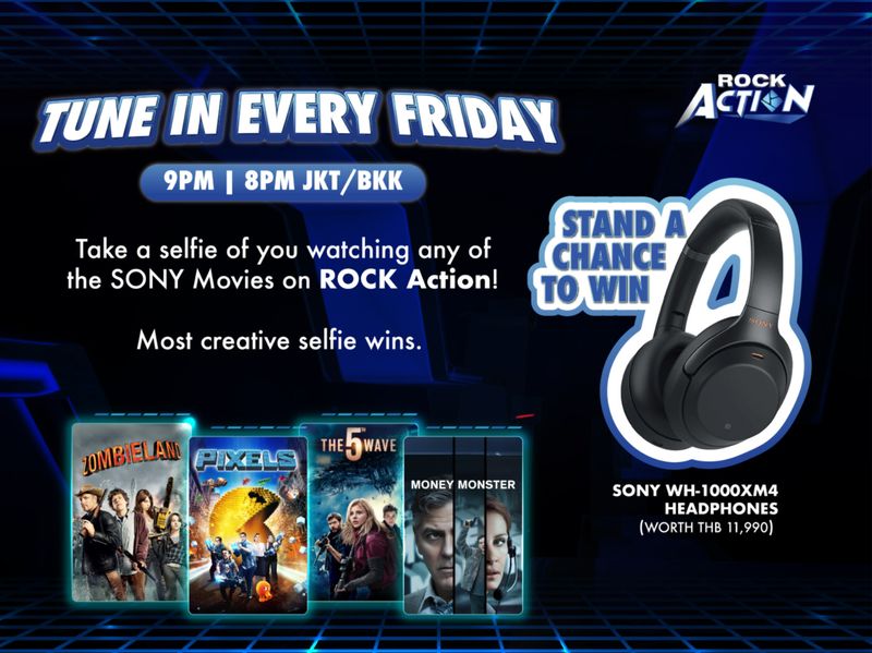 ลุ้นรับหูฟัง SONY ของแท้ฟรี! เพียงร่วมสนุกกับช่อง ROCK Action