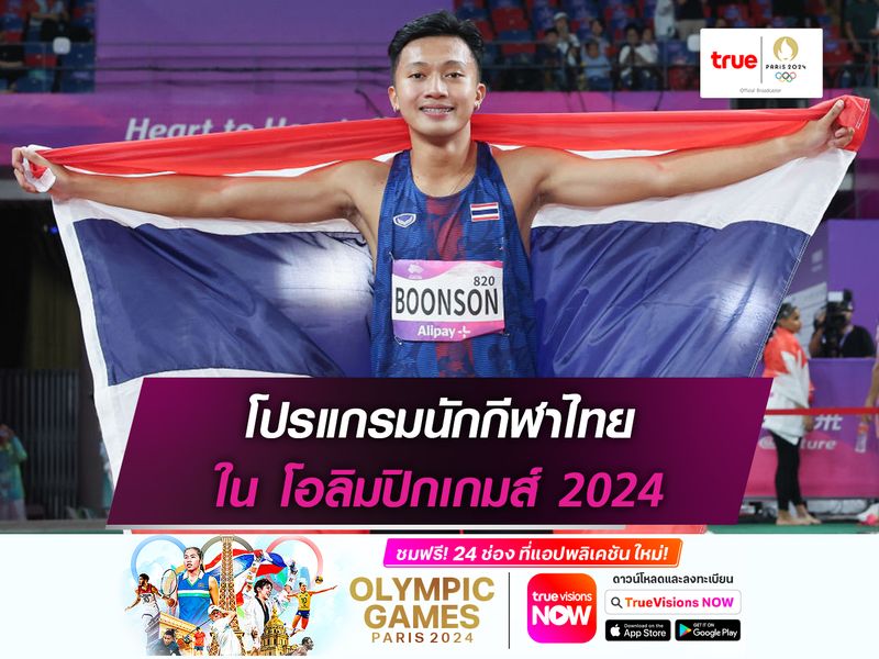 โปรแกรมนักกีฬาไทย  ใน โอลิมปิกเกมส์ 2024