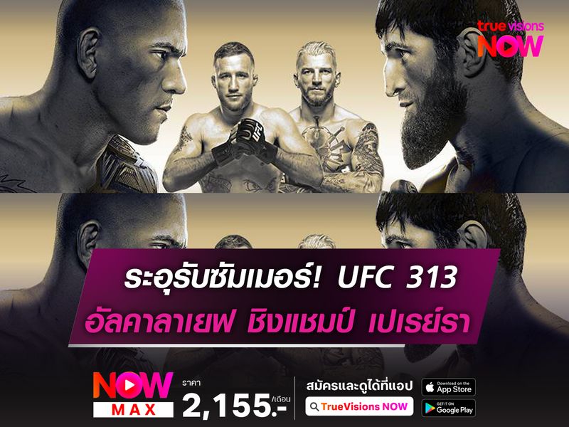 ระอุรับซัมเมอร์! อัลคาลาเยฟ ท้าชิงแชมป์ เปเรย์รา ในศึก UFC 313 